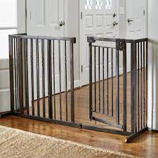 Baby gate for doorways and stairs, ronbei 51.5 auto close safety baby gate for kids and pets, extra wide child gate dog gates for the house, heavy duty metal walk through door (black) 4.4 out of 5 stars 282 34 H Freestanding Pet Barrier With Walk Through Door Frontgate