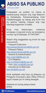 The malayan emergency (malay language: Public Advisory The Philippine Embassy Philippine Embassy In Malaysia Facebook