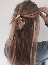 Half Loop Bun Short Hair Styles Hair Styles Hair