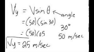Projectile motion for vertical velocity: Finding The Initial Vertical Velocity Of A Projectile Youtube