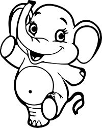 Baby elephant cartoon coloring pages. Baby Elephant Coloring Pages Novocom Top