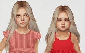 The beautiful cc featured here was not created by @ilovesaramoonkids or @ilovesaramoon all credit goes to the talented creators. Nightcrawler Muse Hair Kids Sims 4 Children Toddler Hair Sims 4 Sims 4 Toddler
