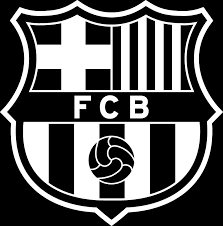 Black and white fc barcelona logo render. Fc Barcelona Black And White
