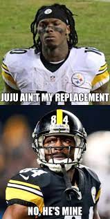 I Think He Is Ab You Left Now Let Us Turn Our Attention To Ju Ju Pittsburgh Steelers Funny Steelers Country Pittsburgh Steelers Logo