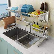 Maybe you would like to learn more about one of these? 304 Staineless Steel Kitchen Dish Rack Kitchen Sink Drain Rack Storage Shelf Home Organizer Kitchen Sink Organizer Racks Holders Aliexpress
