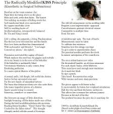 The Radically Modified Kiss Principle Poem In Medicine The Father Of Modern Poetry Archduke Kenneth Khanh Du Modern Poetry Poems Principles