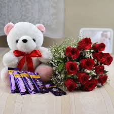 Beautiful Flowers For Her Birthday Is Your Loving Girlfriend Is Angry With You So Why You Don T Propitiate Her By Giving A Combo Of Beauti Teddy Day Same Day Delivery Gifts Send Birthday Gifts
