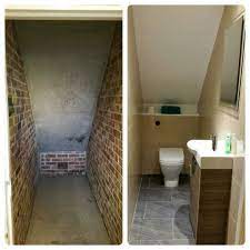 Small Understairs Toilet In 2021 Small Downstairs Toilet Bathroom Under Stairs Room Under Stairs
