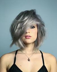 Image Result For Superb Women Black White Mix Straight Party Cosplay Short Hair Full Wig Cap Medium Hair Styles Hairstyles With Bangs Bangs With Medium Hair