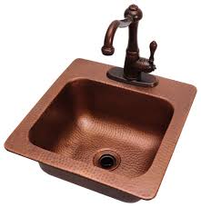 rcs outdoor kitchen copper sink and
