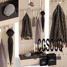 Hallway Set Cloth And Shoes 3d Model For Download Cgsouq Com Decor Home Decor Furniture