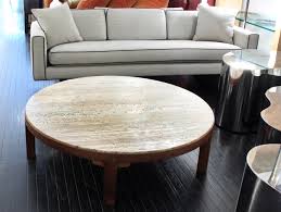 Excellent condition with minor finish wear from use. Edward Wormley Coffee Table With Travertine Top For Dunbar 1952 Sold Lobel Modern Nyc