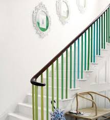 Wood finish is the classic look for banisters, but there are plenty of reasons why you might want to paint. Salvaged And Painted Stairs Insteading