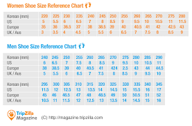 5 Korean Clothing Size Chart Shoe Size Chart Uk To