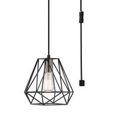 1 Light Sansa Plug In Or Hardwire Pendant Lighting Dark Bronze Globe Electric Target