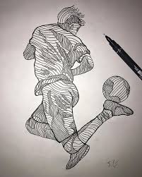 Pin By Rifah Nanjib On Cute Drawing Sports Drawings Soccer Drawing Soccer Art