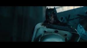 in bvs, batman drops a sink on superman