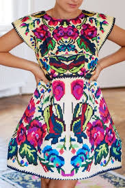 Spanish Mexican Inspired Bridesmaid Dress For Fiesta Wedding Theme Mexican Embroidered Dress Fashion Embroidered Dress