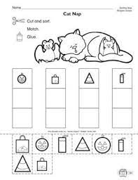 This Math Worksheet Has Students Sorting Shapes Of Different Sizes Perfect For October Kindergarten Worksheets Shapes Worksheet Kindergarten Shape Sort
