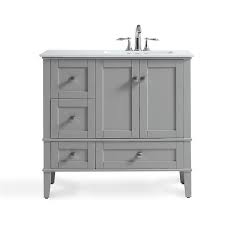 4.5 out of 5 stars. Simpli Home Chelsea 36 In Gray Bathroom Vanity With Marble Top Hhv029gr 36r Rona