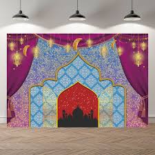 Maybe you would like to learn more about one of these? Neoback Arabic Aladdin Princess Lamp Purple Royal Palace Birthday Party Photography Background Moroccan Baby Shower Photocall Background Aliexpress