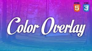 Simple Css Color Overlay For Background Images Youtube