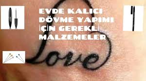 Evde Kalici Dovme Yap Nasil Yapilir Youtube