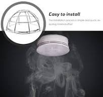 UPKOCH Smoke Detector Cover, Iron Wire Mesh Cage, Impact Resistant Smoke  Detector Shield, Fire Sprinkler Guard, Silver, 5.11x2.75x1.69in, Fits ...