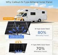 Amazon.com : Callsun N-Type 16BB 400W Bifacial Solar Panel ...