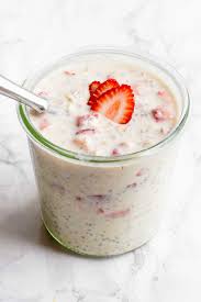 Your daily values may be higher or lower depending on your energy needs. Healthy Strawberry Cheesecake Overnight Oats Recipe Wholefully
