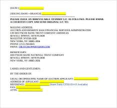 10 Sample Letter Of Credit Writing Letters Formats Examples