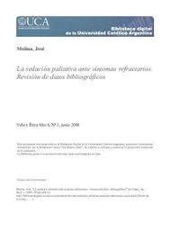 Dec 17, 2020 · qué es la sedación paliativa es la administración de fármacos para reducir la conciencia y aliviar el dolor de un paciente con una enfermedad terminal. La Sedacion Paliativa Ante Sintomas Refractarios Revision De Datos Bibliograficos