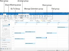 Outlook 2016 S Calendar Home Tab Dummies