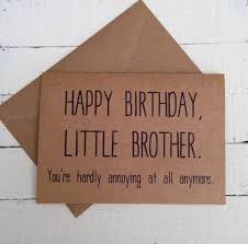 Birthday Card Ideas For Brother From Sister Happy Birthday Brother Sister Rustic Kraft Card Kraft Greeting Card Funny Fami Birthday Cards For Brother Happy Birthday Brother Birthday Greetings Funny