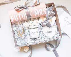 Engagement Gift Basket Engagement Gift Box By Thetinyowlco On Etsy Engagement Gift Baskets Engagement Gift Boxes Engagement Gifts