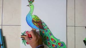 Size refers to how big you draw something on your today our art project is different than usual. How To Draw Peacock In Simple Steps Youtube