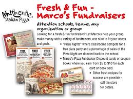 Marco S Pizza Fundraiser Food Fun Fundraisers Food Activities
