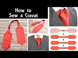 4 How To Make A Cravat Sew Your Own Victorian Ascot Tie Simple Project For Beginners Youtube Ascot Ties Tie Crafts Cravat Tie