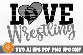 Download Love Wrestling Svg Cut File Graphic By Vectorcreationstudio Creative Fabrica
