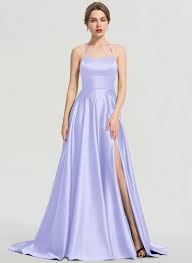 Lavender Satin Prom Dresses Jj S House