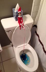 The Elf Goes Fishing In The Toilet Goldfish And Blue Food Coloring Christmas Elf Elf Blue Food Coloring