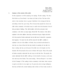 First performed in 1969, after orton's death, the play is about a doctor in a psychiatric home who tries to seduce the woman he wants for a secretary, and their attempts to hide an incident during the interview. Comm 460 Reading Analysis 2