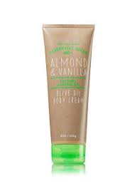 Almond Vanilla Olive Oil Body Cream Bath And Body Works Body Oil Moisturizing Body Cream Body Cream
