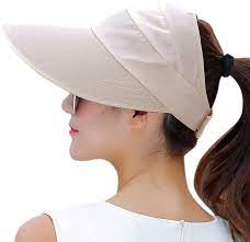 Amazon Com Hindawi Sun Hat Sun Hats For Women Wide Brim Uv Protection Summer Beach Packable Visor Beige Clothing Sun Hats For Women Hats For Women Sun Hats