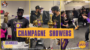 The current logo for the los angeles lakers national basketball association (nba) team. Championship Celebration Of Los Angeles Lakers At Locker Room 2020 Nba Champions Youtube