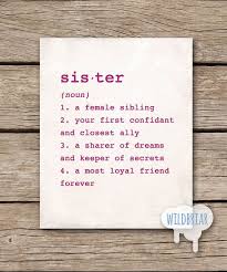 Printable Wall Art Sister Dictionary Definition Girls Room Big Little Sister Gift New Baby Rustic Canvas Instant Download Quadro Familia Presentes Carta