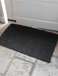 Jute Woven Doormat In Natural Or Black Garden Trading Door Mat Woven Baskets Storage Jute Doormat