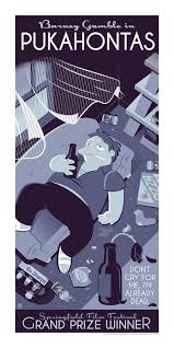 Barney Gumble Black And White Pukahontas The Simpsons Barney Gumble The Simpsons Tv Show