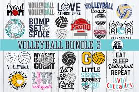 Download Volleyball Bundle 3 By Svg Cuttables Thehungryjpeg Com