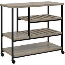 Altra Furniture Elmwood Sonoma Oak Serving Cart With Slatted Shelf 5285096pcom Altra Furniture Sonoma Oak Furniture